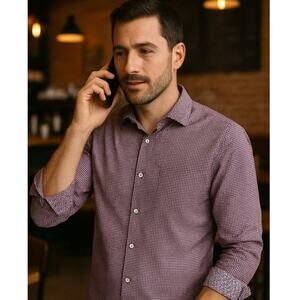 NWOT Johnston & Murphy Long Sleeve Dress Shirt L